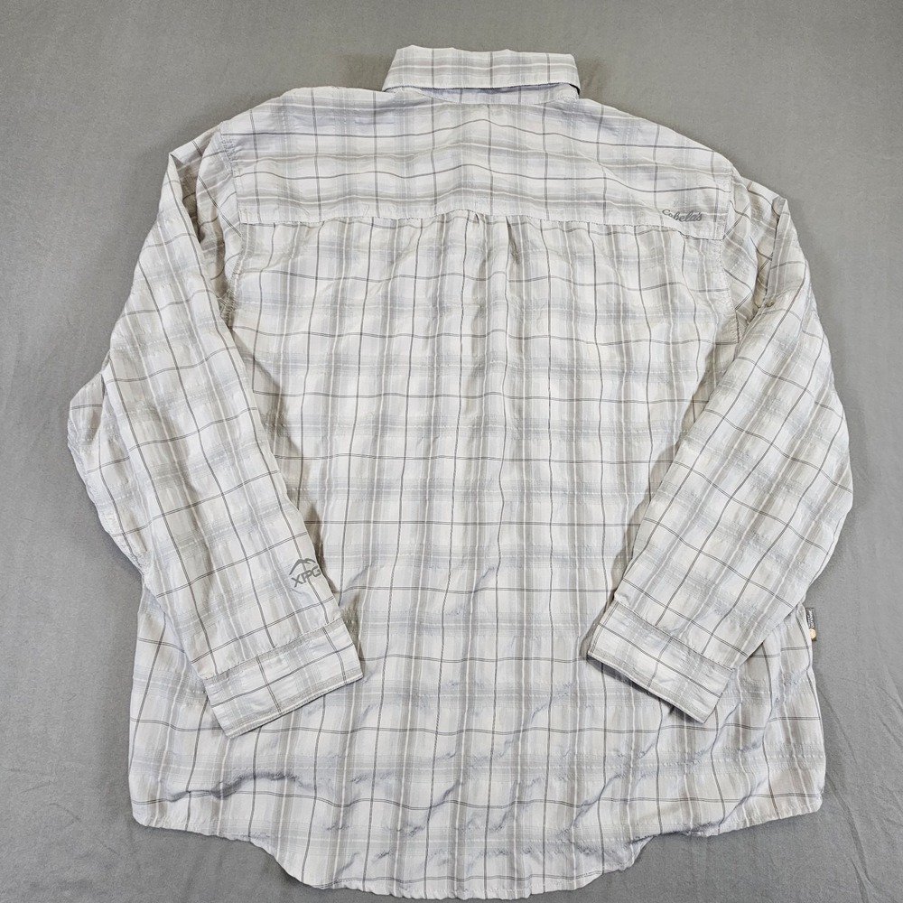Cabelas XPG Shirt Mens 2XL Grey Outdoor Fishing Hiking XPG Insect Defense - Picture 6 of 15